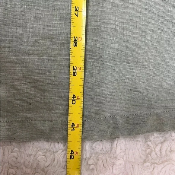 Grae Cove Lagenlook Sage Green Linen Midi Dress, M - Picture 11 of 12